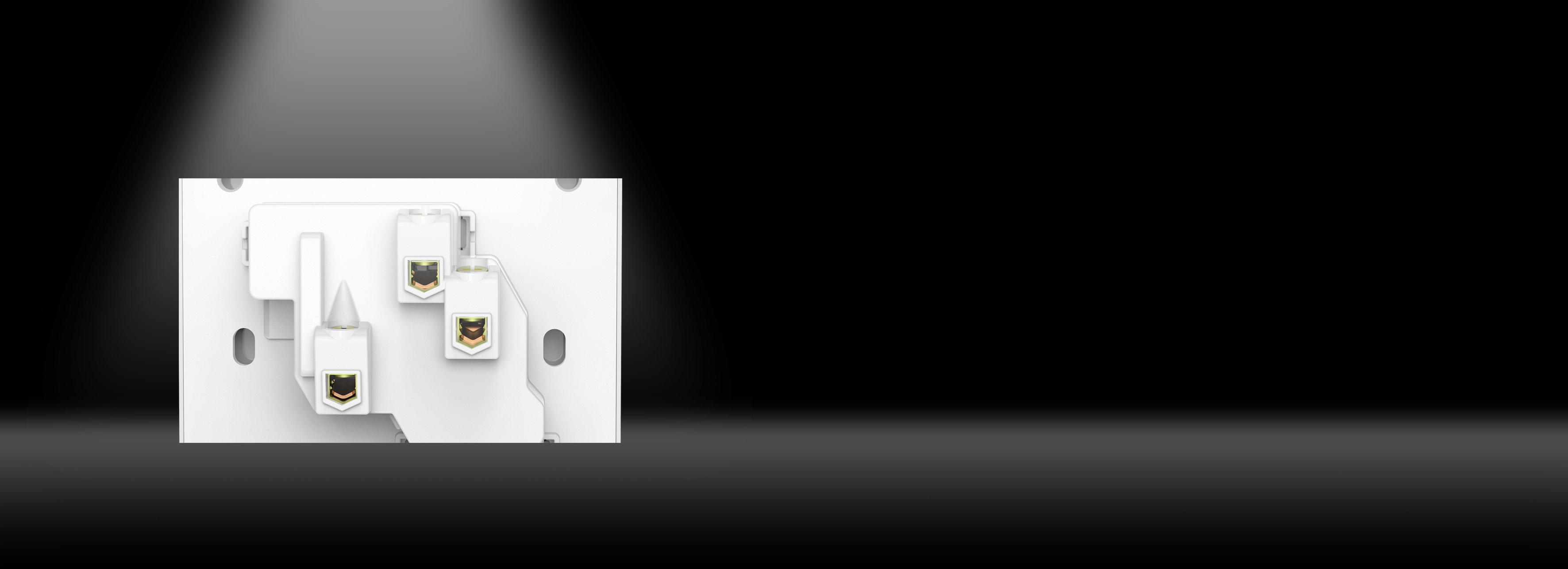 粗细线轻松混接
 V型大孔径接线结构，可...