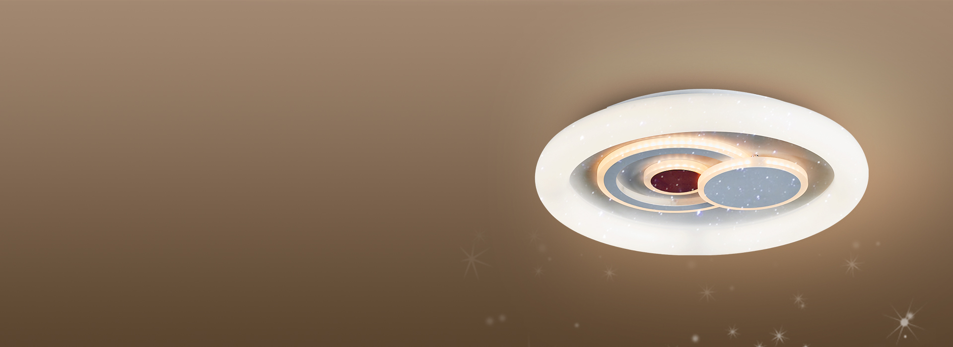 主辅光搭配，丰富的层次感
 正泰照明吸顶...