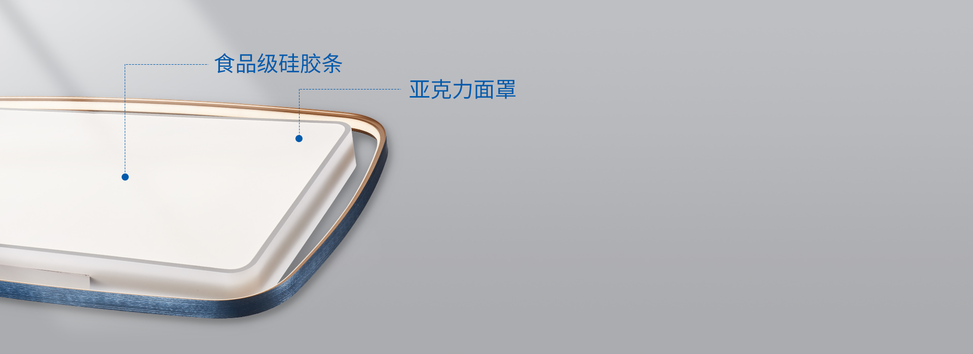 光学面罩，透出柔和好光线
 亚克力材质的...