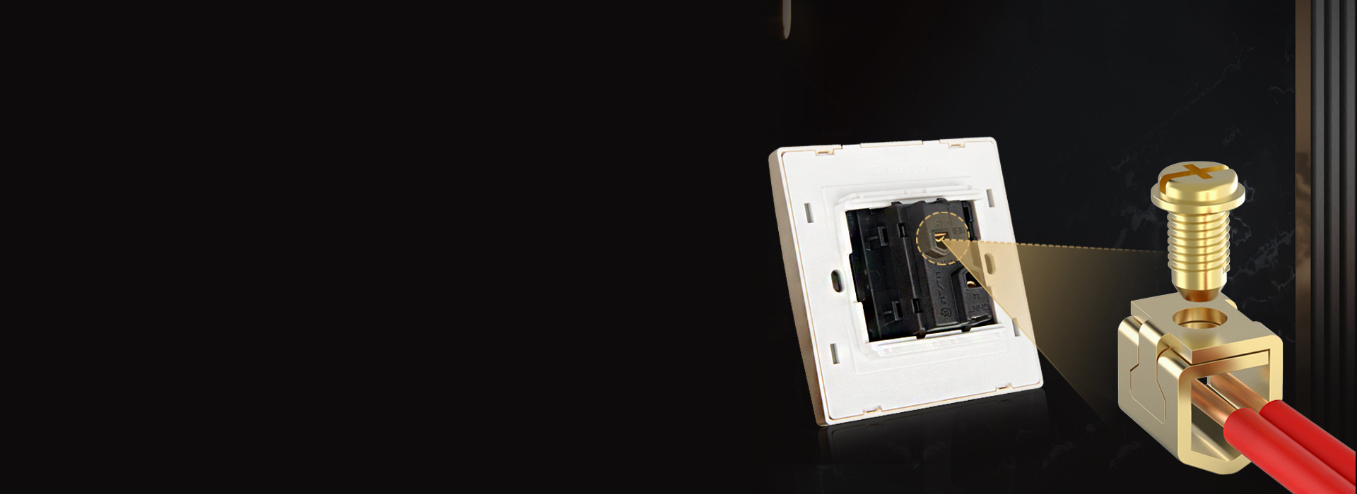 U型接线，方便多一点
 U型接线柱，4m...