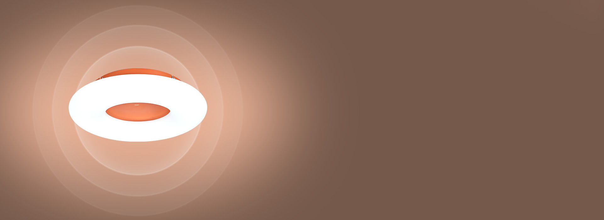 360°环绕发光，柔和照亮空间
 灯罩外...