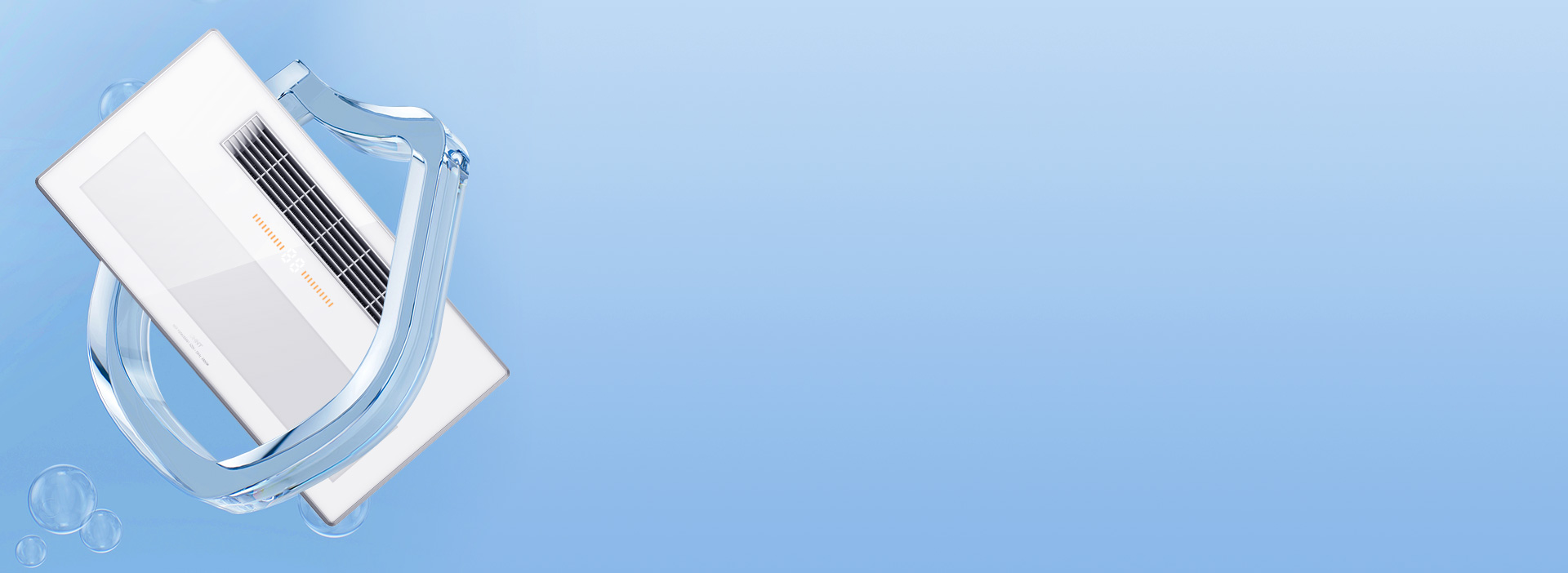 严密防水，安心沐浴
 取暖换气采用双核塑...